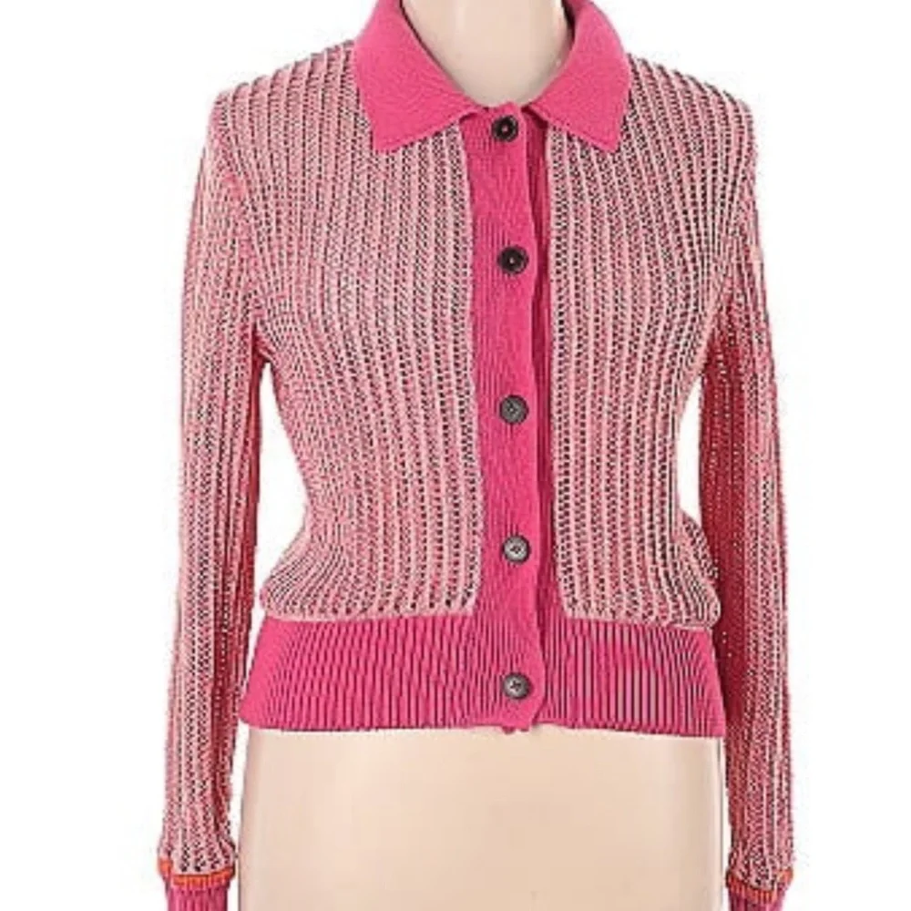 Scotch & Soda Open Stitch Relaxed Collared Cardigan size small - Picture 4 of 4